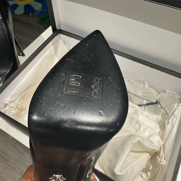 Versace Medusa heels; Black on Black; size 39 - Picture 5 of 10